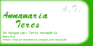 annamaria tercs business card