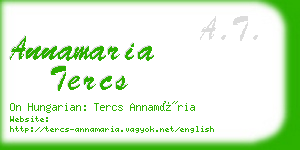 annamaria tercs business card